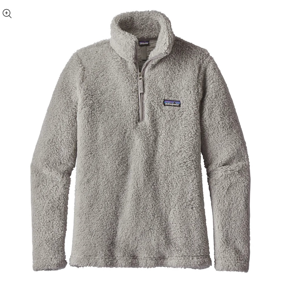 Patagonia Los Gatos‎ Fleece 1/4 Zip Pullover Jacket Women's Light Grey Large